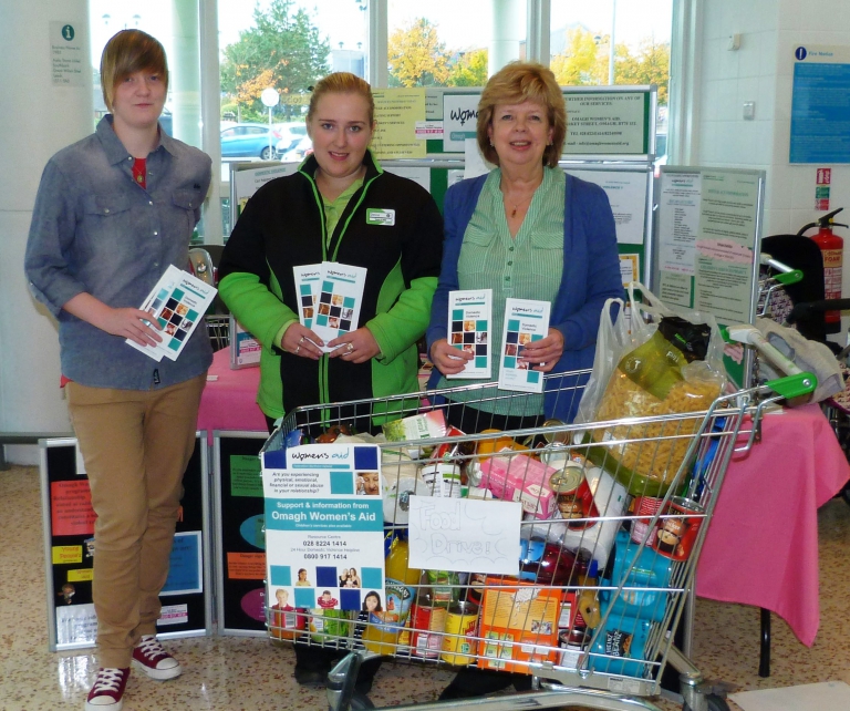 Omagh Women's Aid with Asda staff