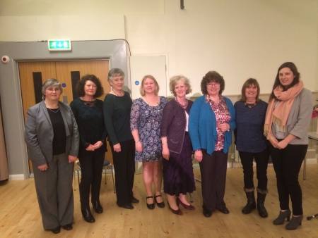 Outgoing CEO Annie Campbell (third from right) with the WAFNI Board