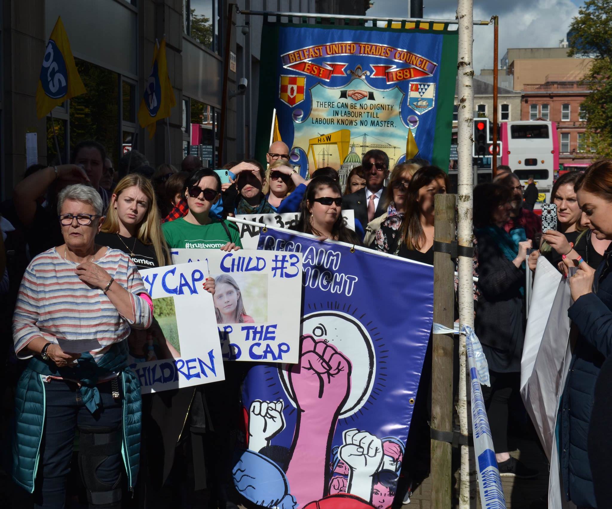 Solidarity from women's groups and Unions alike